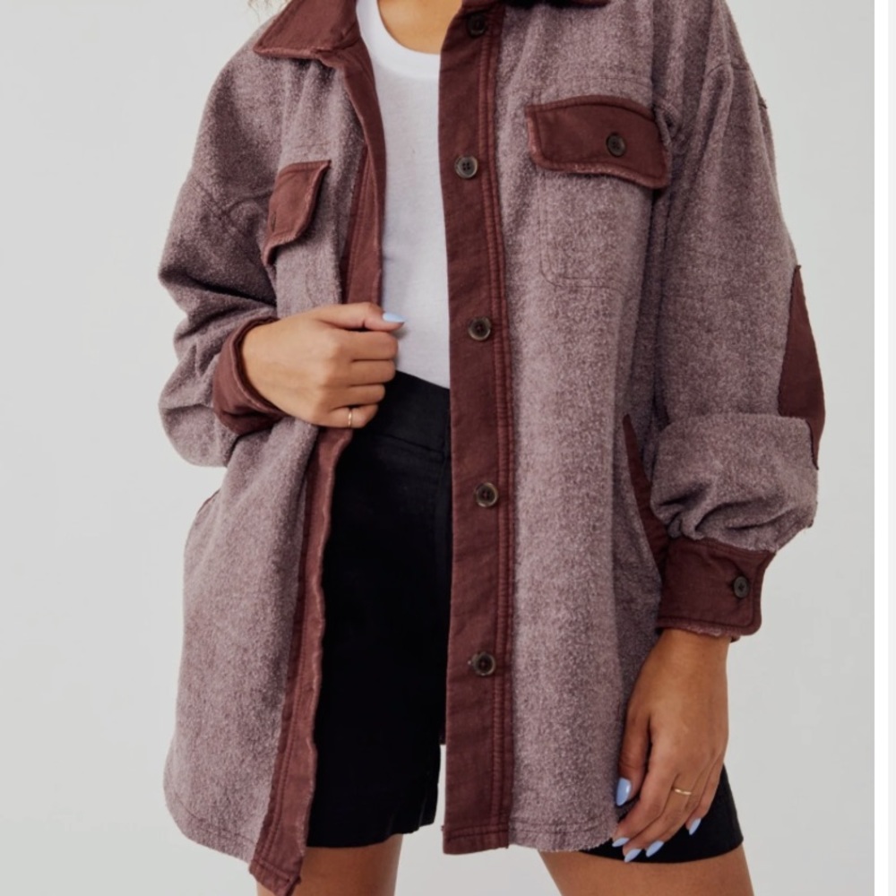 Free People Ruby Jacket size large in brown